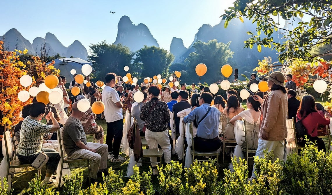 China wedding Yangshuo Mountain Retreat